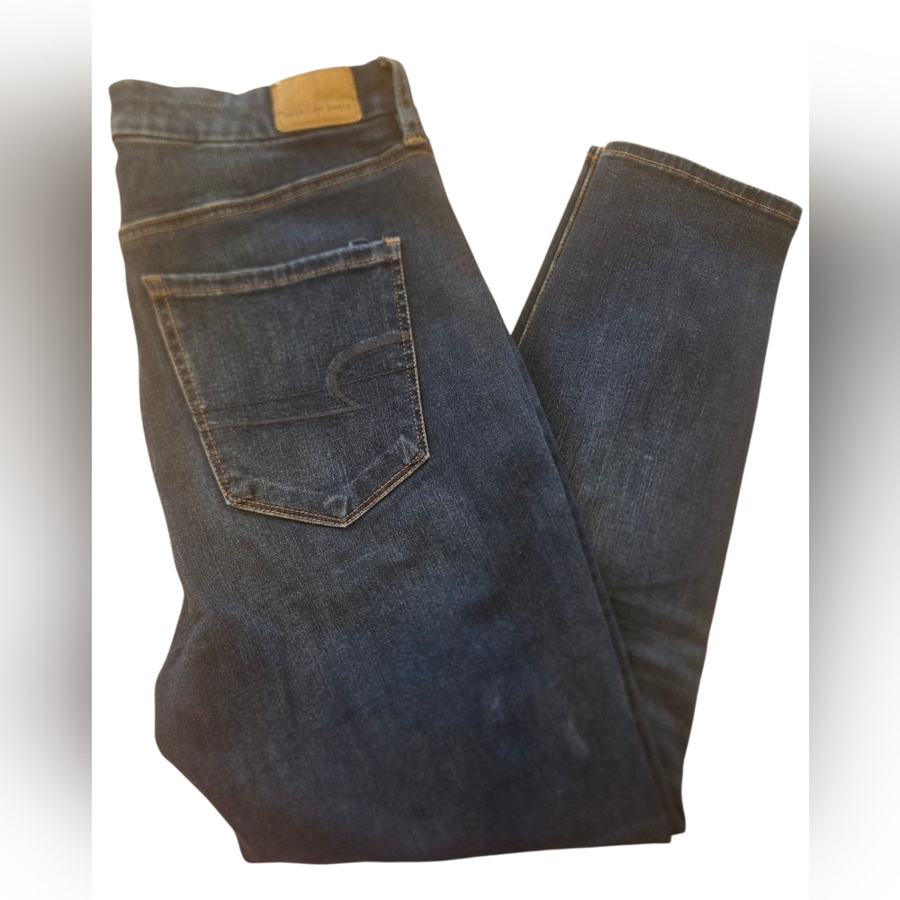 American Eagle Curvy Super Hi- Rise Jeggings/Jeans - Size 12 Short (Ankle)